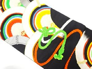 アンティーク　組紐に松青海波模様織り出し袋帯(着用可)